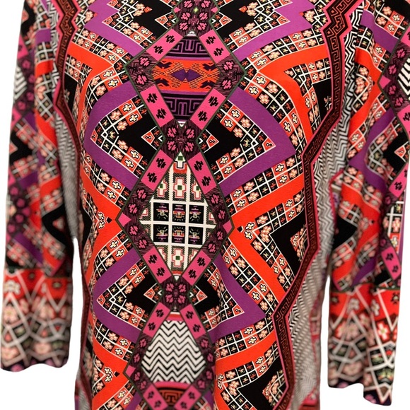 London Times Sheath Geometric Design Multicolored Dress Size 8P - Picture 3 of 8